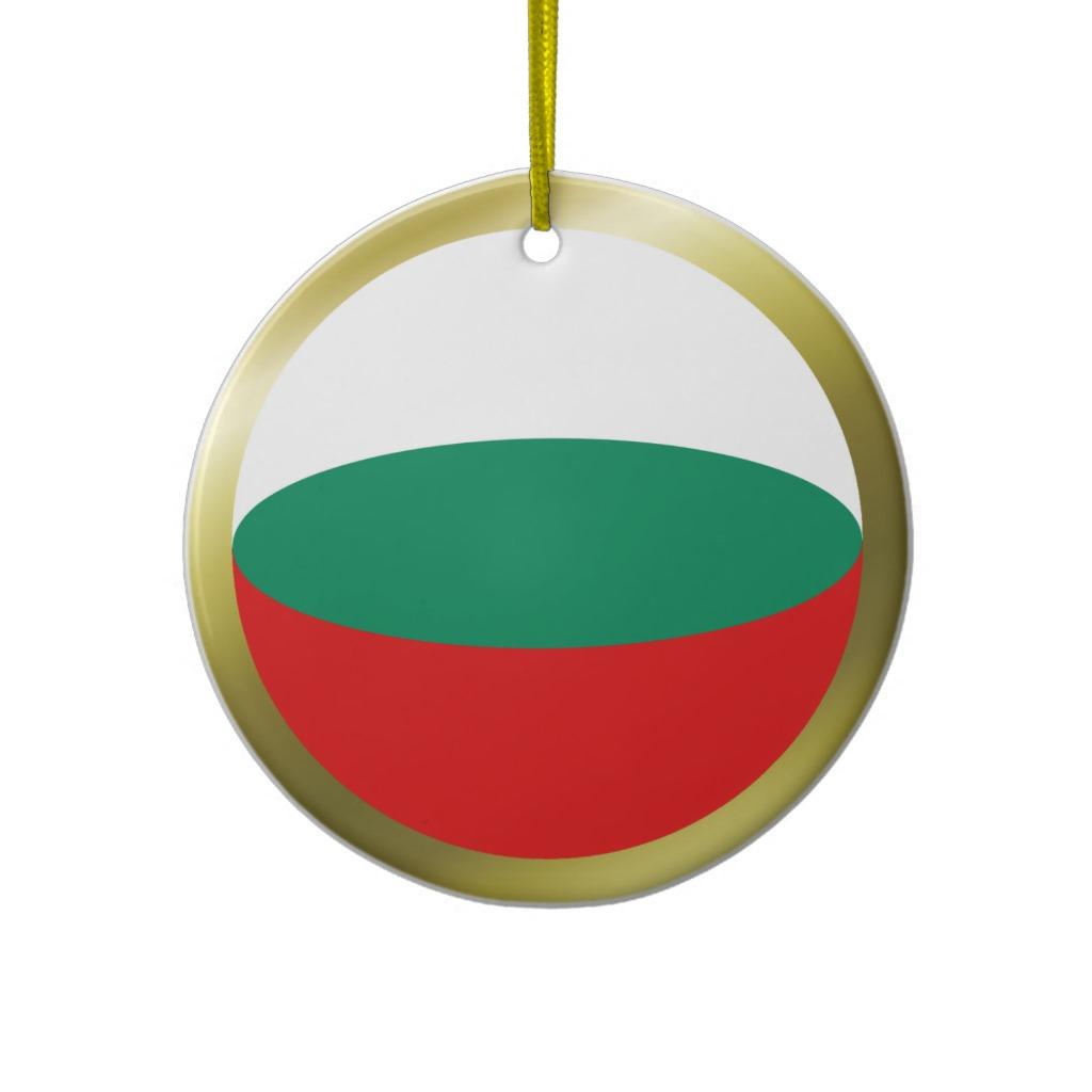 Foto Ornamento de la bandera de Bulgaria Adornos De Navidad foto 885799
