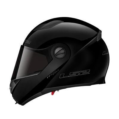 Foto Outlet Casco Modular Ls2 Easy Negro Brillo  Talla Xl foto 575803
