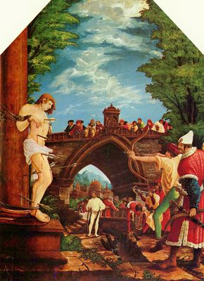 Foto Póster: Albrecht Altdorfer - Sebastián altar en Linz - cuadro 479 foto 572543