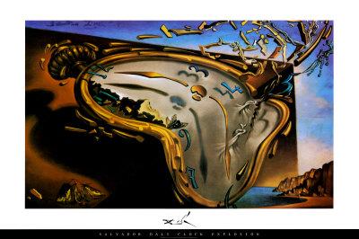 Foto Póster Reloj blando en el momento de su primera explosión, ca. 1954 de Salvador Dalí, 61x91 in. foto 609940