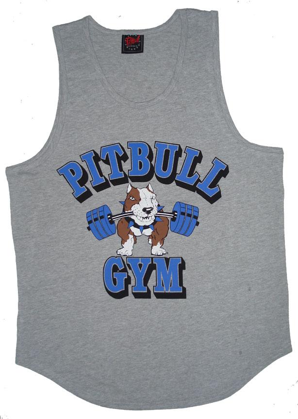 Foto P321 Pitbull Gym Clothes Mens Tank Top Barbell icon XXL Grey