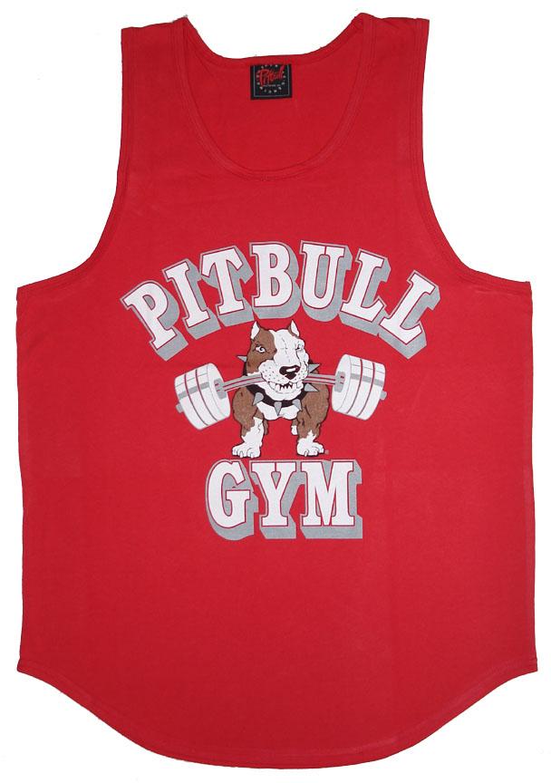 Foto P321 Pitbull Gym Clothes Mens Tank Top Barbell icon XXL Red