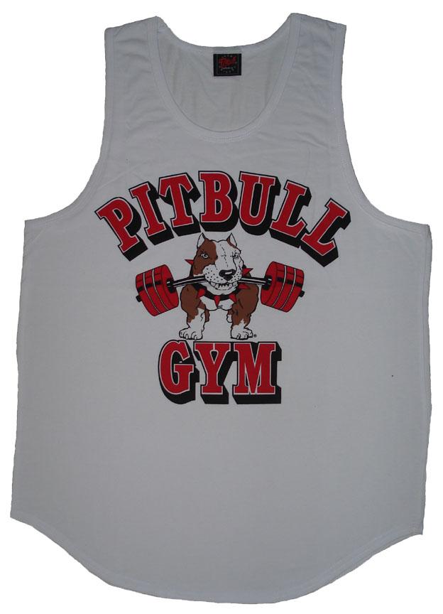Foto P321 Pitbull Gym Clothes Mens Tank Top Barbell icon XXL White