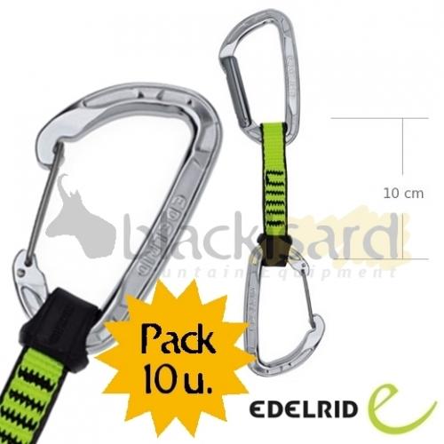 Foto Pack 10 Cinta Express EDELRID PURE WIRE SET (10cm) foto 460038