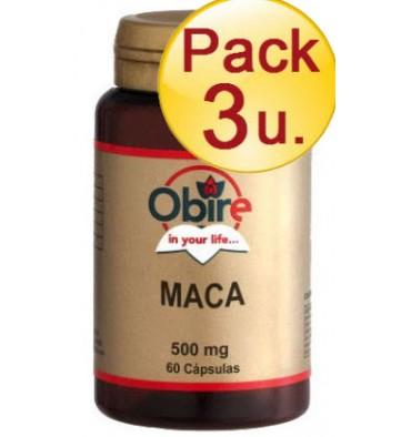 Foto Pack 3 u. maca andina 60 capsulas 500 mg obire