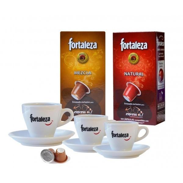 Foto Pack cápsulas Fortaleza by latiendadelcafe.es - 10 cajas + juego ta... foto 900830