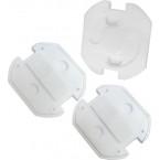 Foto Pack con 3 protectores de enchufe stauwer tipo schuko. blancos