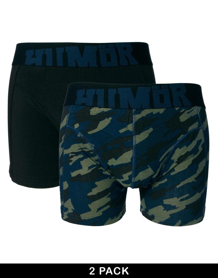 Foto Pack de 2 calzoncillos de camuflaje de Humor Negro