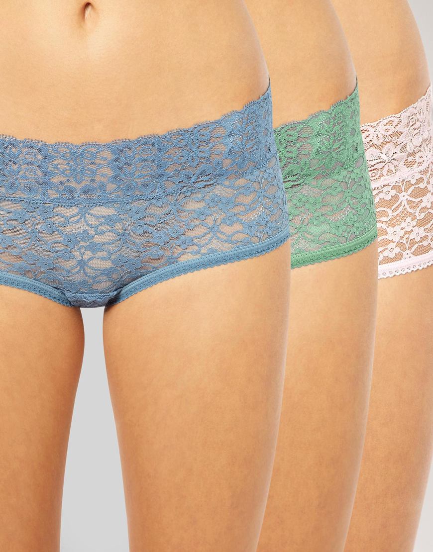Foto Pack de 3 braguitas de Bjorn Borg Green/ballerina/blue