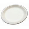 Foto Pack Platos base desechable de fibra de caña de azúcar biodegradable.