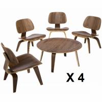 Foto Pack Plywood 4 sillas + 1 mesa foto 281318