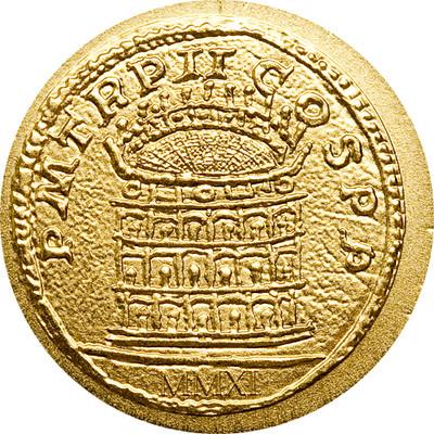 Foto Palau 2011 $1 Spqr Colosseum Rome Roman Empire Gold Coin Coliseo Roma Moneda Oro foto 365501