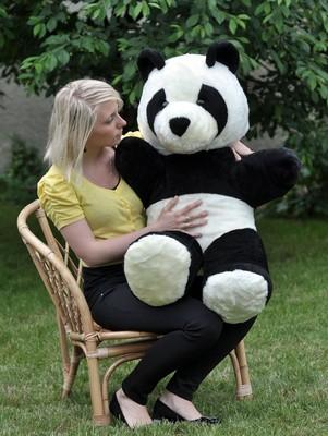 Foto Panda De Peluche Muy Grande 100cm Enorme Inmenso foto 601279