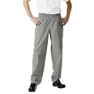 Foto Pantalón Easyfit a cuadros negros y blancos Poli/algodón teñido - talla XS
