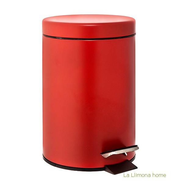 Foto Papelera baño tauro roja mate