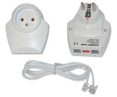 Foto Pararrayos con clavija 220vca + filtro + tel fax modem adsl