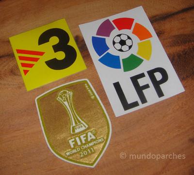 Foto Parche Lfp Grande, Tv3 Y Fifa World Champions 2011 Camiseta Barcelona La Liga foto 361849