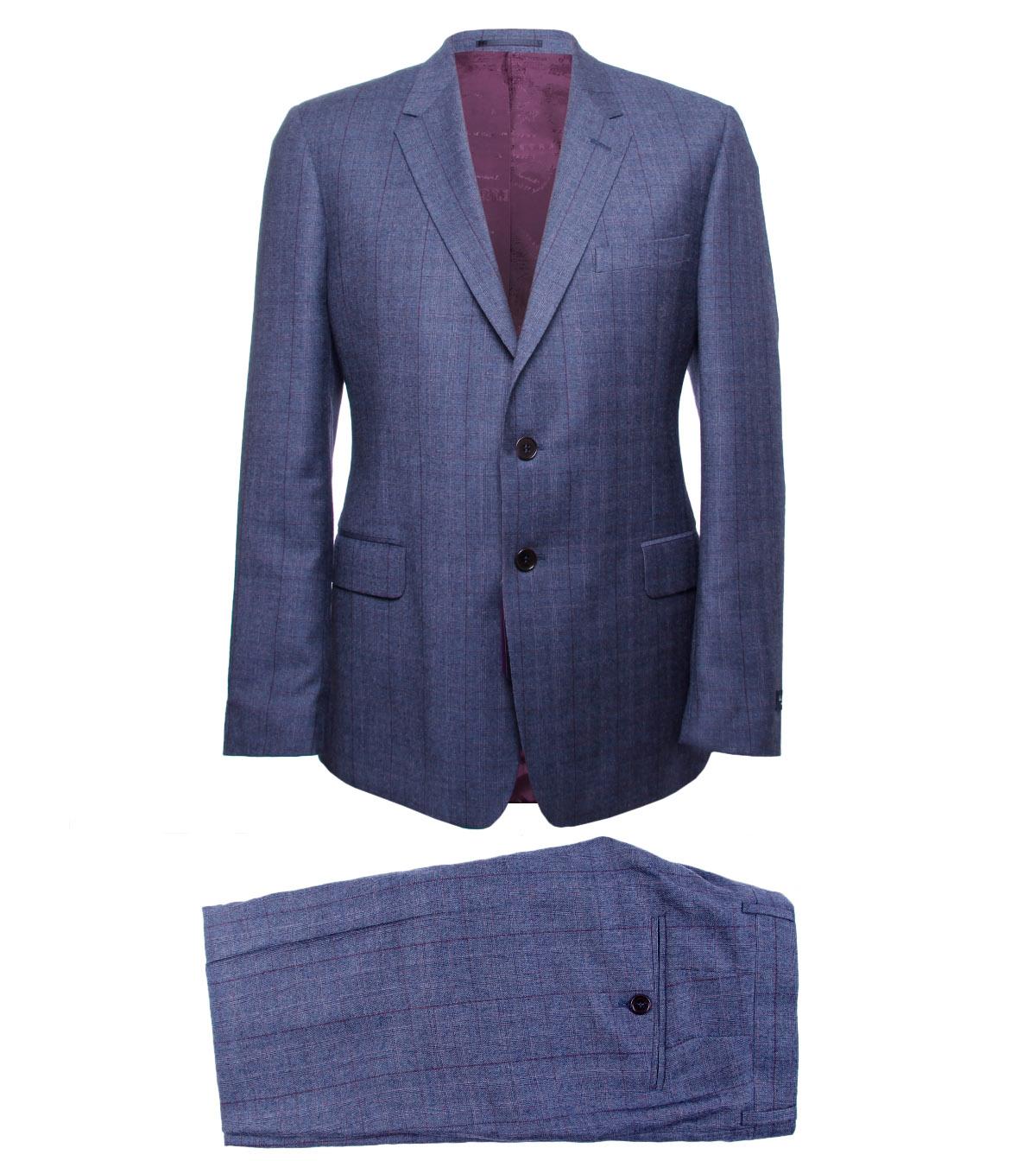 Foto Paul Smith London Blue/Claret Box Check Suit