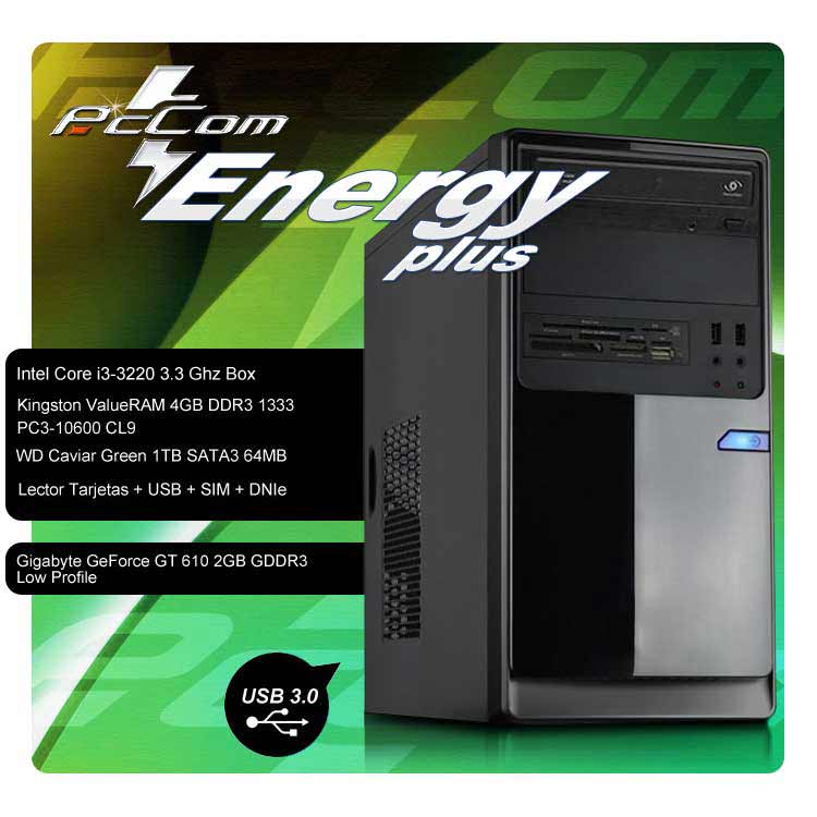 Foto PcCom Energy Plus i3-3220 /4GB/1TB/GT610-2GB LP