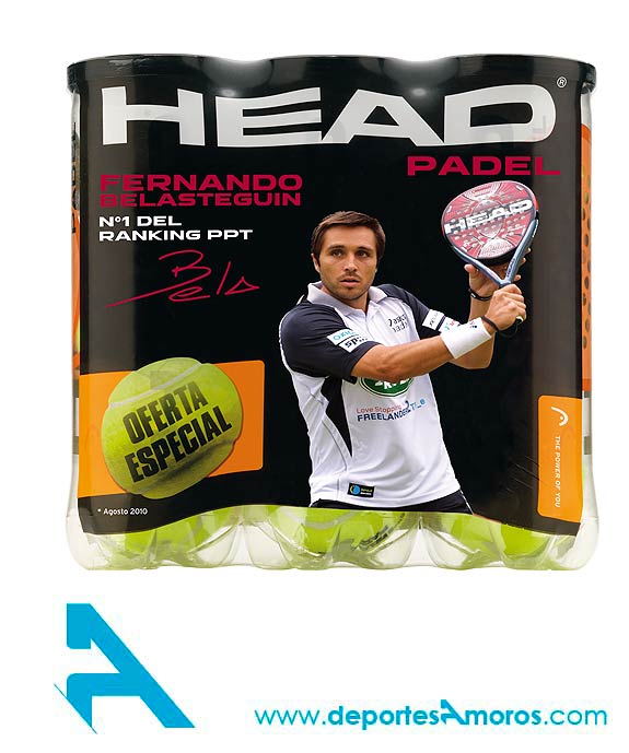 Foto Pelotas De Padel Head Padel Tri-pack Bela