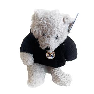 Foto peluche jersey negro real madrid