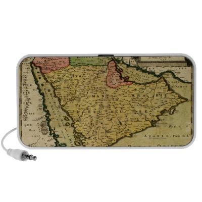 Foto Península árabe del mapa de Oriente Medio Ipod Altavoces foto 224201