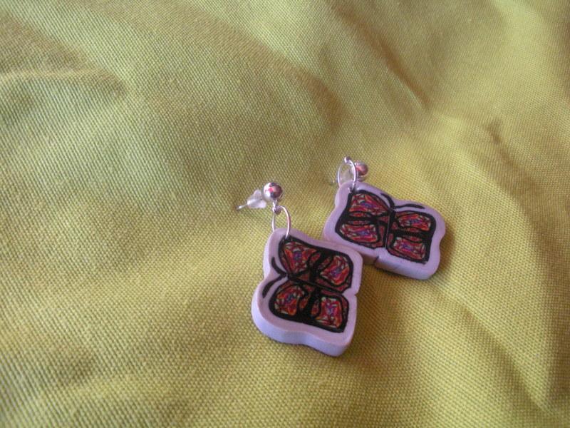 Foto pendientes mariposa mini