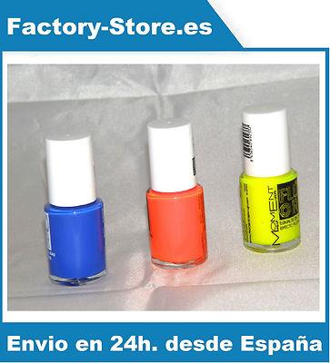 Foto Pintauñas Laca Esmalte De Uñas Lote 3 Azul Naranj Amar Fluor Fabricado En España foto 199972