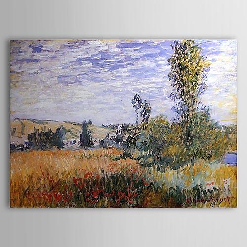 Foto Pintura al óleo famosa del paisaje en Vetheuil de Claude Monet foto 923487