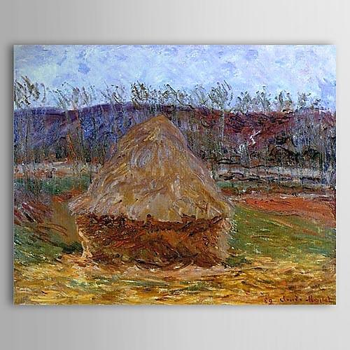 Foto Pintura al óleo famosa Grainstack en Giverny de Claude Monet foto 923498