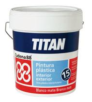 Foto pintura mate. titan-cadena 88 interiorexterior. 4 l. foto 307520