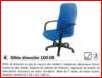 Foto PIQUERAS Y CRESPO SILLON DE DIRECCION BASCULANTE DE COLOR NEGRO. REF.100-DBN foto 264521