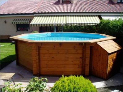 Foto Piscina Kokido de madera maciza Hexagonal 440x130 - Cod. PM001CS foto 434421