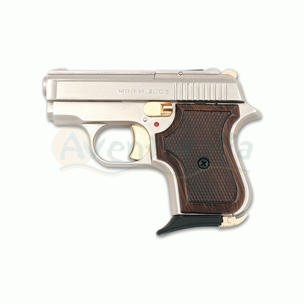 Foto Pistola detonadora GM modelo 'Mini 2003 niquel' del calibre 8 mm. foto 428393