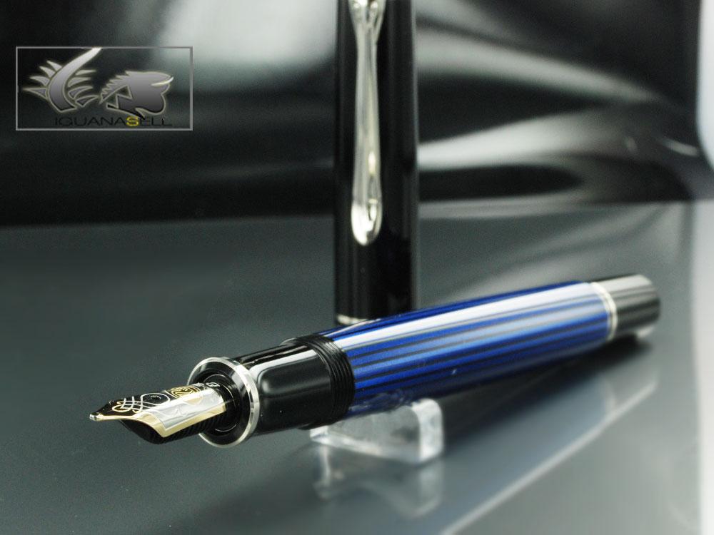 Foto Pluma Estilográfica Pelikan Souverän M605 Negro-Azul foto 122827