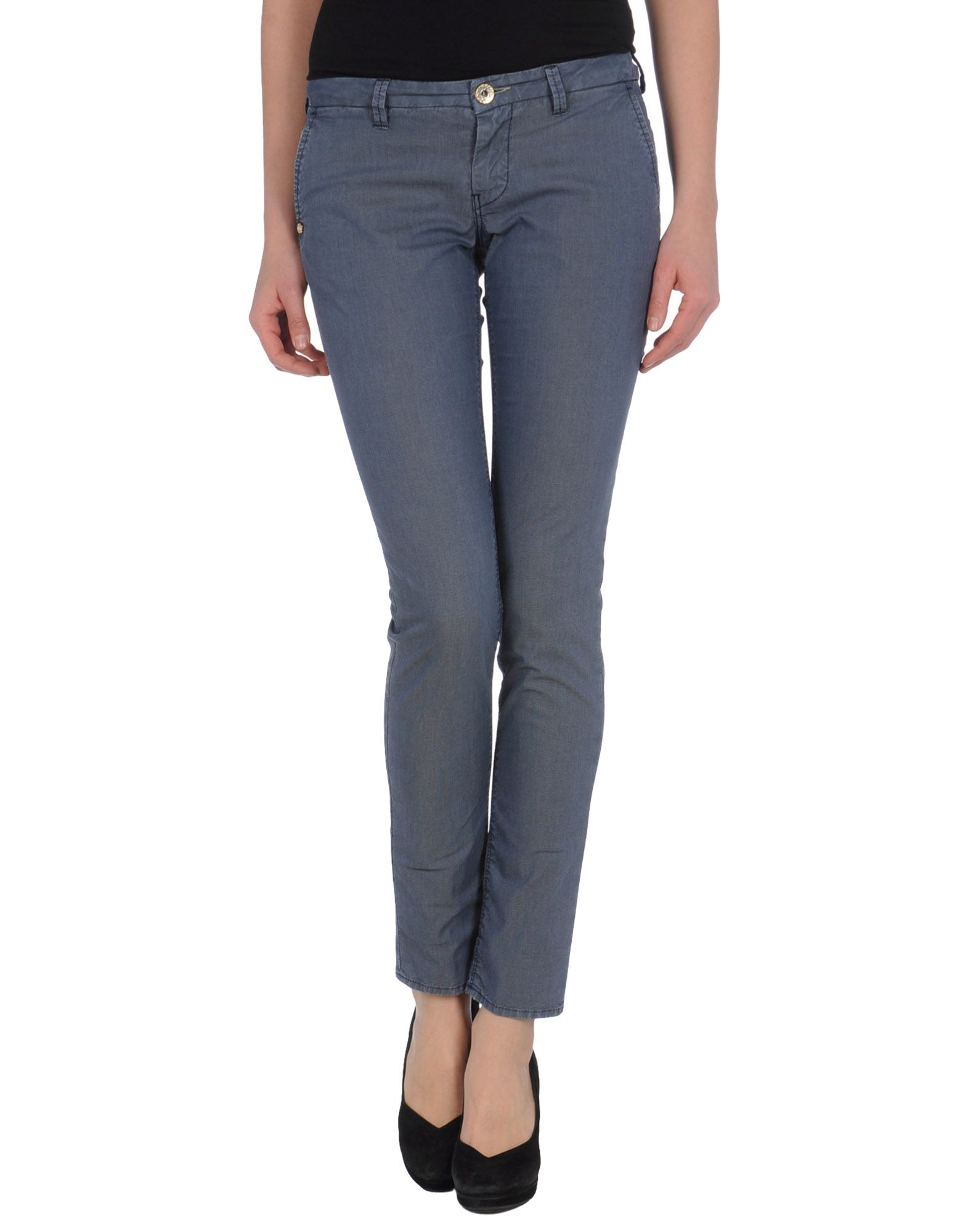 Foto Plus + Pantalones Mujer Azul francés