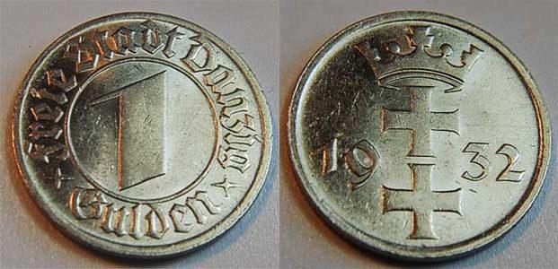 Foto Polen / Danzig 1 Gulden 1932