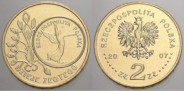 Foto Polen-Republik 1990 bis Heute 2 Zlote (Geschichte) 2007