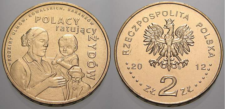 Foto Polen-Republik 1990 bis Heute 2 Zlote (Juden) 2012 foto 617830