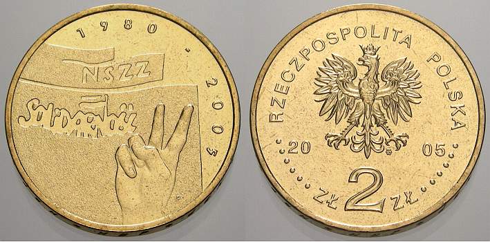 Foto Polen-Republik 1990 bis Heute 2 Zlote (Nszz) 2005
