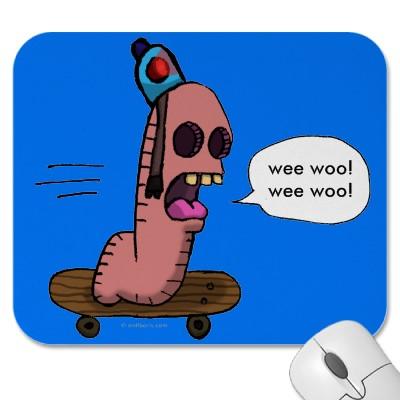 Foto Poli del gusano Mousepads foto 135086