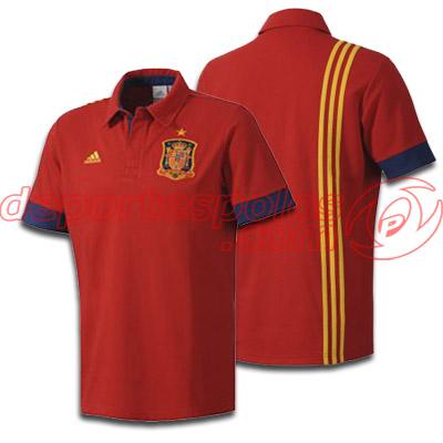 Foto polo/adidas:fef polo xl rojounive/dorado foto 654758