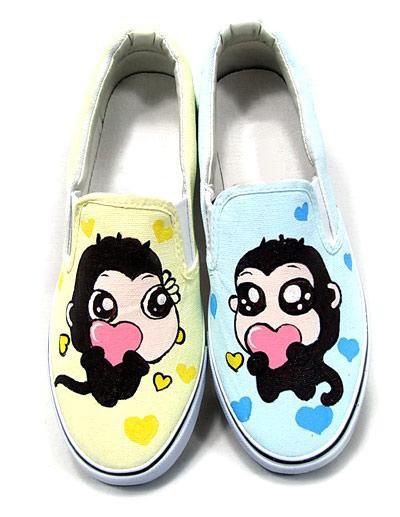 Foto Popular multicolores mono suela TPR de lienzo pintado de zapatos para la mujer foto 93685