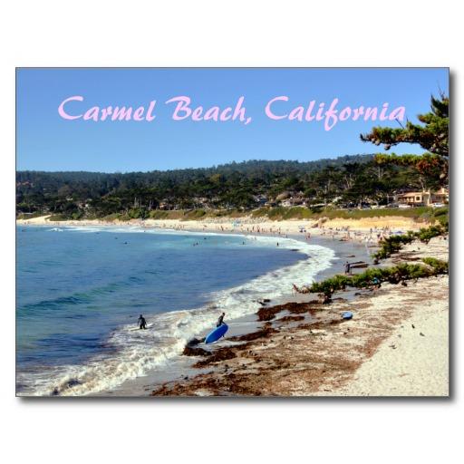 Foto Postal de California de la playa de Carmel foto 628626