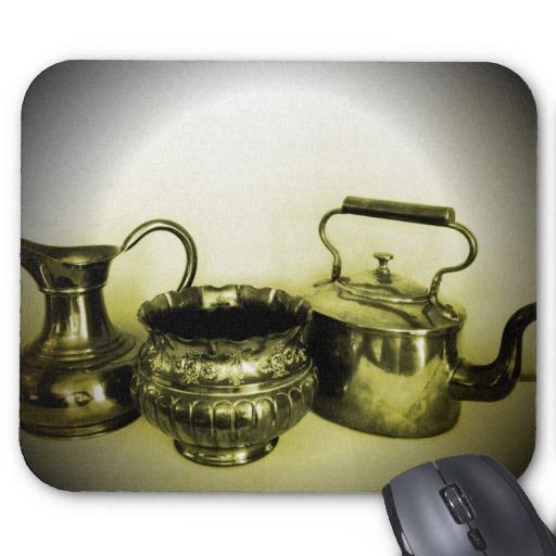 Foto Potes Mousepad del té del cobre y del latón del vi foto 475408