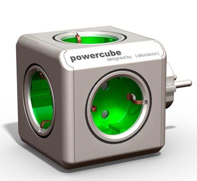 Foto Power Cube Original Green- Iphone - Ipad Adaptador Corriente 220v Allocacoc foto 830824