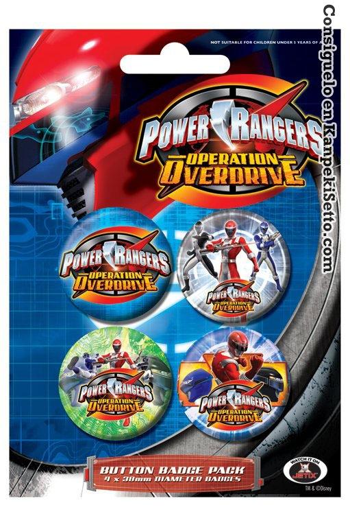 Foto Power Rangers Pack De 4 Chapas Colors foto 924793