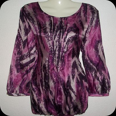 Foto Preciosa Camiseta / Blusa Abullonada 100% Seda Talla 42 ☆ct. Inglés (pvp.60€)☆ foto 587178