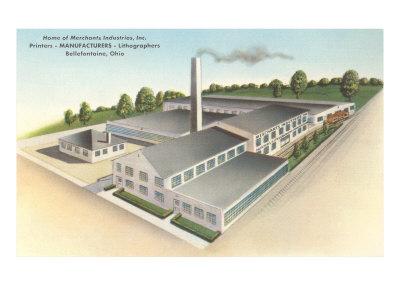 Foto Premium Poster Merchants Industries, Bellefontaine, Ohio, 61x46 in. foto 668343