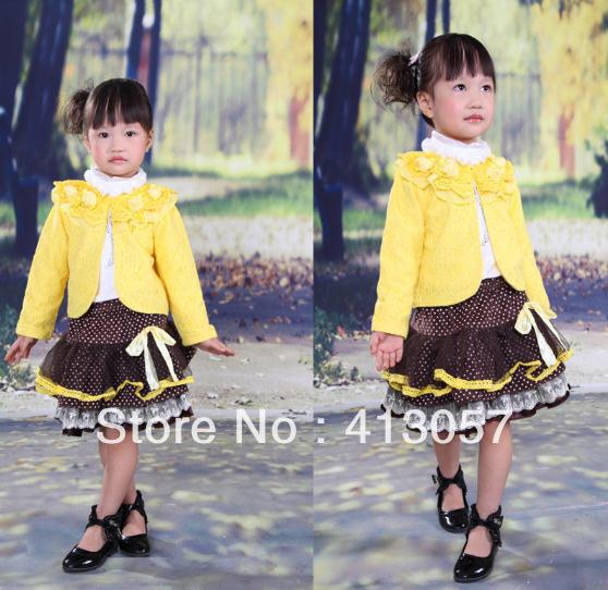 Foto princesa del chunqiu de las pinzas de 2013 muchachas sistema de la falda de tres pedazos foto 199544